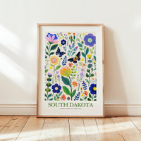 South Dakota Flower Poster