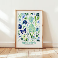 Mississippi Flower Poster