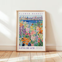 Long Beach Flower Market Poster