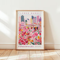 Cincinnati Flower Market Poster