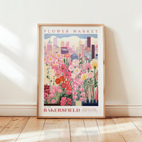Bakersfield Flower Market Poster