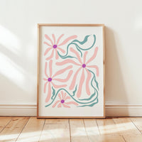 Abstract Flower Poster - Poster - Flower Poster
