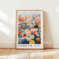 Athens Flower Market Poster - Posters - Flower Poster