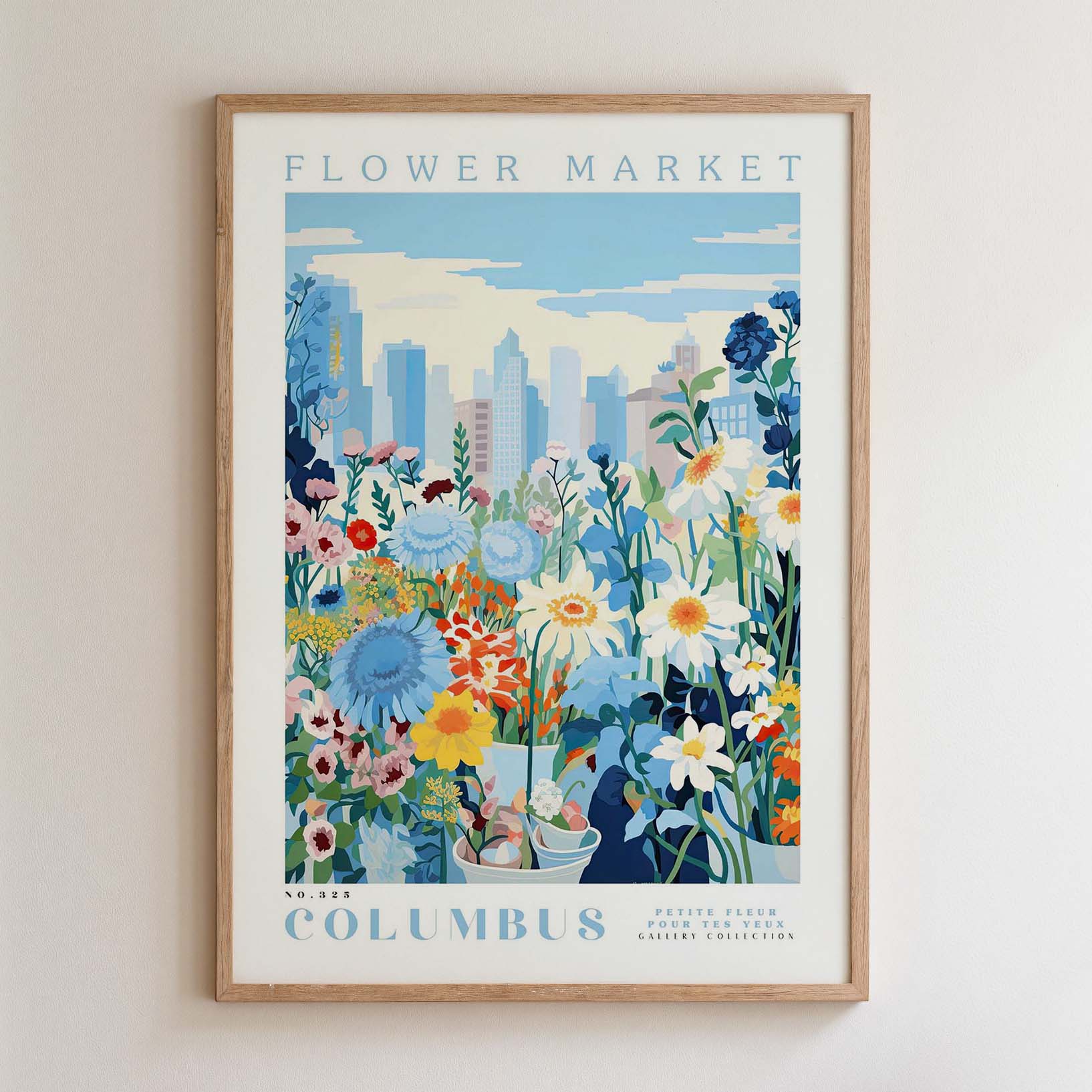 Flower Market Prints | Colorful City-Inspired Wall Art – Flower Poster