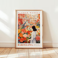 Barcelona Flower Market Poster - Posters - Flower Poster