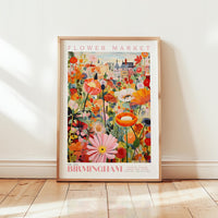 Birmingham Flower Market Poster - Posters - Flower Poster