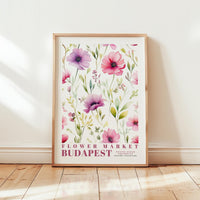 Budapest Flower Market Poster - Posters - Flower Poster
