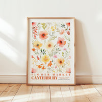 Canterbury Flower Market Poster - Posters - Flower Poster