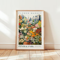 Central Park Flower Market Poster - Posters - Flower Poster