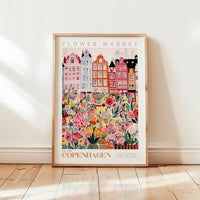 Copenhagen Flower Market Poster - Posters - Flower Poster
