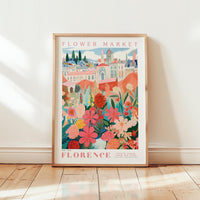 Florence Flower Market Poster - Posters - Flower Poster
