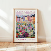 Hamburg Flower Market Poster - Poster - Flower Poster