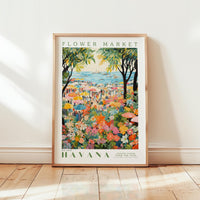 Havana Flower Market Poster - Poster - Flower Poster