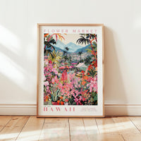Hawaii Flower Market Poster - Posters - Flower Poster
