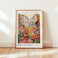 Helsinki Flower Market Poster - Posters - Flower Poster