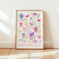 Helsinki Flower Market Poster - Posters - Flower Poster