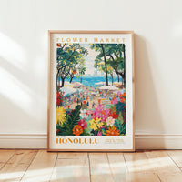 Honolulu Flower Market Poster - Posters - Flower Poster