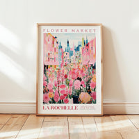 La Rochelle Flower Market Poster - Posters - Flower Poster