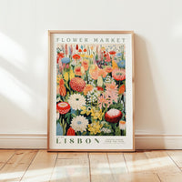 Lisbon Flower Market Poster - Posters - Flower Poster