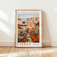 Lisbon Flower Market Poster - Posters - Flower Poster