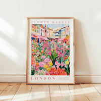 London Flower Market Poster - Posters - Flower Poster