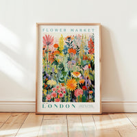 London Flower Market Poster - Posters - Flower Poster