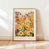 London Flower Market Poster - Posters - Flower Poster