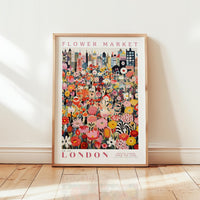 London Flower Market Poster - Posters - Flower Poster