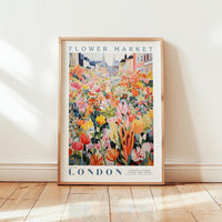 London Flower Market Poster - Posters - Flower Poster