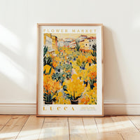 Lucca Flower Market Poster - Posters - Flower Poster