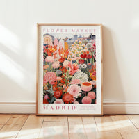 Madrid Flower Market Poster - Posters - Flower Poster