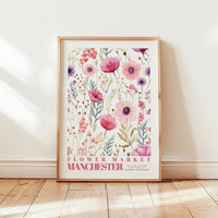 Manchester Flower Market Poster - Posters - Flower Poster