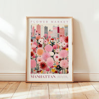 Manhattan Flower Market Poster - Posters - Flower Poster