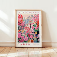 Paris Flower Market Poster - Posters - Flower Poster