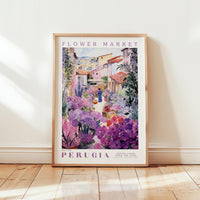 Perugia Flower Market Poster - Posters - Flower Poster