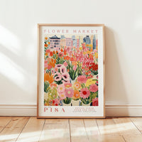 Pisa Flower Market Poster - Posters - Flower Poster