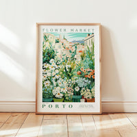 Porto Flower Market Poster - Posters - Flower Poster