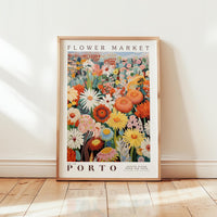 Porto Flower Market Poster - Posters - Flower Poster