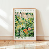 Rome Flower Market Poster - Posters - Flower Poster
