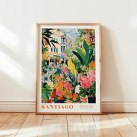 Santiago Flower Market Poster - Posters - Flower Poster