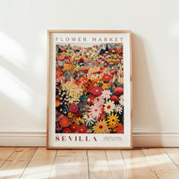 Sevilla Flower Market Poster - Posters - Flower Poster