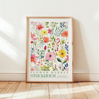 Stockholm Flower Market Poster - Posters - Flower Poster