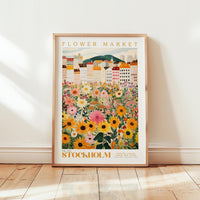 Stockholm Flower Market Poster - Posters - Flower Poster