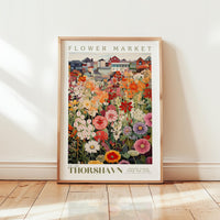 Thorshavn Flower Market Poster - posters - Flower Poster