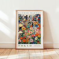Tokyo Flower Market Poster - Posters - Flower Poster