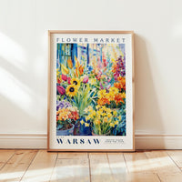 Warsaw Flower Market Poster - Posters - Flower Poster