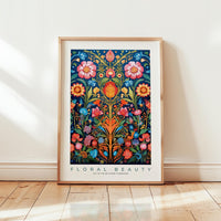 Whimsical Floral Pattern Poster - Poster - Flower Poster