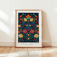 Whimsical Floral Pattern Poster - Poster - Flower Poster