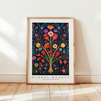 Whimsical Floral Pattern Poster - Poster - Flower Poster