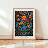 Whimsical Floral Pattern Poster - Poster - Flower Poster